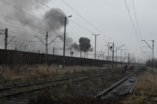 Wybuch i pożar cystern w Białymstoku, 08.11.2010. Białystok - Zielone Wzgórza