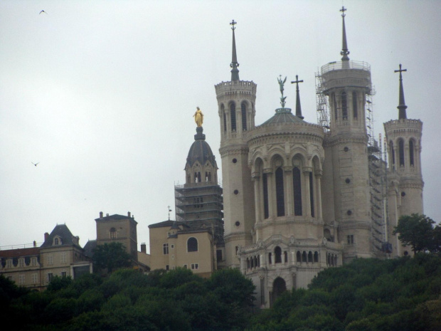 LYON Francja -bazylika Najświętszej Maryi Panny (La basilique de Notre-Dame de Fourvire) #LYON #MIASTA #BAZYLIKI