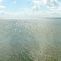 Widok na Zalew Szczeciński z plaży w Kamminke. #morze