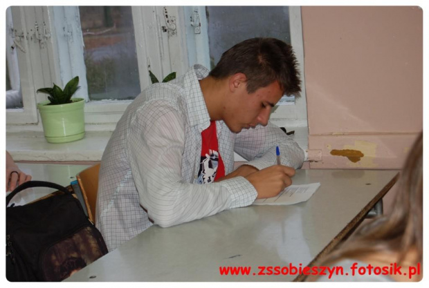 Etap szkolny Powiatowego Konkursu Wiedzy o AIDS- fot. Iwona Cuch #Sobieszyn #Brzozowa