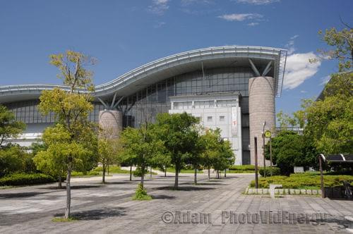 Centrum Sportowe #sport #CentrumSportowe #HaleWidowiskowe #park #budynek #budynki #Japonia #Tokio #Tokyo