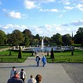 POCZDAM-Pałac Sanssouci, barokowy ogród -wielka fontanna #POCZDAM #MIASTA #FONTANNY #OGRODY
