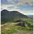 Arthur's Seat z Salisbury Craigs. Edynburg