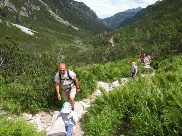 Wycieczka z Łysej Polany przez Schronisko w DolRoztoki do Doliny Roztoki , Wodospad Siklawa, Dolina Pieciu Stawow Polskich do Morskiego Oka, do Łysej Polany #tatry #góry #lato