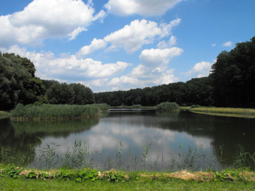 Gołuchów, lato 2009, Ośrodek Kultury Leśniej i zamek w Gołuchowie, Wielkopolski Park Narodowy