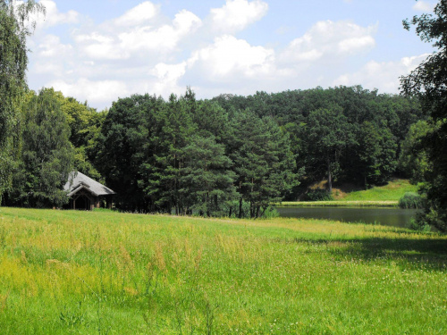 Gołuchów, lato 2009, Ośrodek Kultury Leśniej i zamek w Gołuchowie, Wielkopolski Park Narodowy