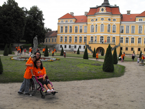 Pałac i arboretum w Rogalinie, rogalińskie dęby. Lato 2009