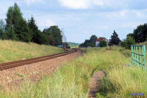 Dworzec kolejowy na Mazurach.