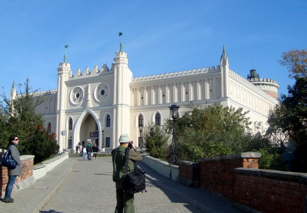 Lublin -jeszcze spojrzenie na zamek i idziemy dalej.