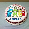 Teletubisie dla 4 letniej Amelii #teletubis #tort #bajka #urodziny