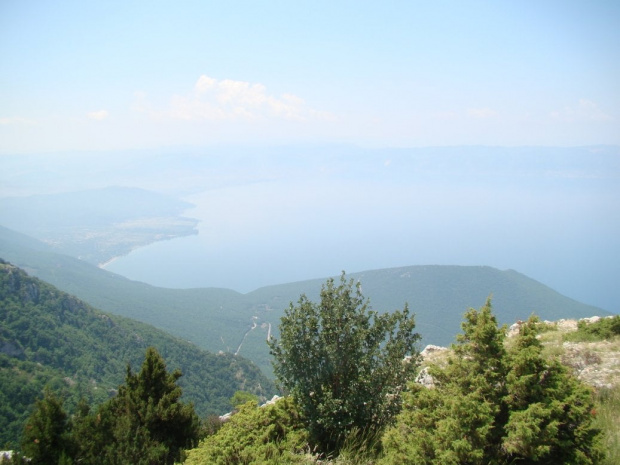 Macedonia - Widok z Galichicy na Jezioro Ochrydzkie