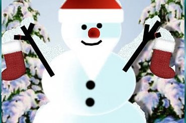 bałwanek wg tutka-dziadek.webd.pl #zima #śnieg #bałwanek #bałwan #scrapek #scrapki