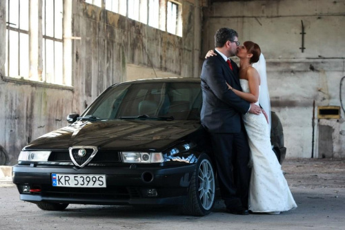 sama przyjemność w dobrym towarzystwie #ślub #auto #AlfaRomeo155
