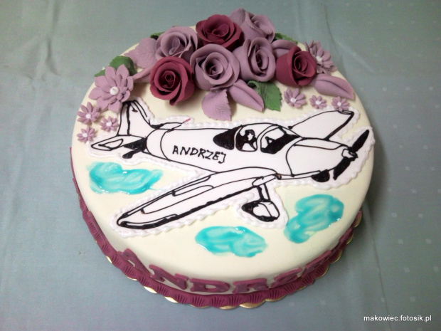 Urodzinowy tort dla Andrzeja #Samolot #urodziny #tort