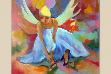 aniołek dla WAs ... :)))) #anioł #malarstwo #święta