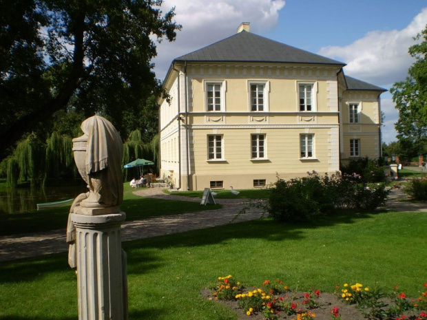 Klasycystyczny pałac położony jest w południowo-wschodniej części Dobrzycy.