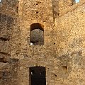 Frangokostello o zachodzie słońca atrakcja miejscowości ruiny starożytnego zamku #Kreta #południe #Frangokastello #kanion