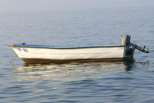 Savudreja, samotna łódź będzie czekała do poranka na wypłynięcie. #łódź