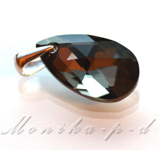 889W. SWAROVSKI Pear Shaped Silver Night - wisiorek 2,5cm
zawieszka - srebro