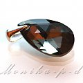 889W. SWAROVSKI Pear Shaped Silver Night - wisiorek 2,5cm
zawieszka - srebro