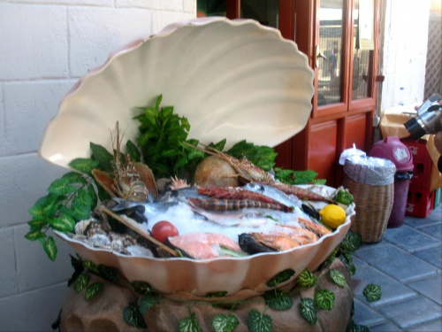 zabytki Rethimnonu - oferty kulinarne nadbrzeżnych restauracji #ZabytkiRethimnonu #restauracje #fontanny #plaże